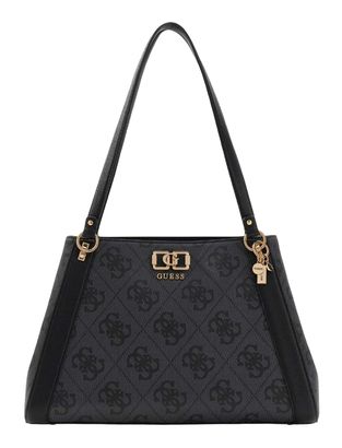 GUESS Karnilla Logo Girlfriend Carryall Coal Logo