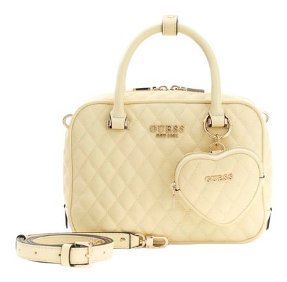 GUESS Atabey Box Satchel Yellow GUESS Atabey Box Satchel Yellow