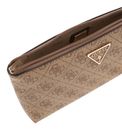 GUESS Laurel II Wristlet Pouch Latte Logo