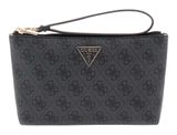 GUESS Laurel II Wristlet Pouch Coal Logo