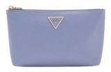GUESS Laurel II Wristlet Pouch Grey Blue GUESS Laurel II Wristlet Pouch Grey Blue