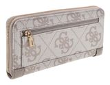 GUESS Karnilla Logo Large Zip Around Wallet L Dark Taupe Logo GUESS Karnilla Logo Large Zip Around Wallet L Dark Taupe Logo