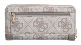 GUESS Karnilla Logo Large Zip Around Wallet L Dark Taupe Logo GUESS Karnilla Logo Large Zip Around Wallet L Dark Taupe Logo