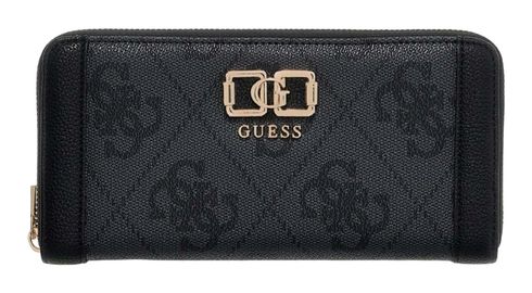 GUESS Karnilla Logo Large Zip Around Wallet L Coal Logo GUESS Karnilla Logo Large Zip Around Wallet L Coal Logo