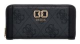 GUESS Karnilla Logo Large Zip Around Wallet L Coal Logo GUESS Karnilla Logo Large Zip Around Wallet L Coal Logo