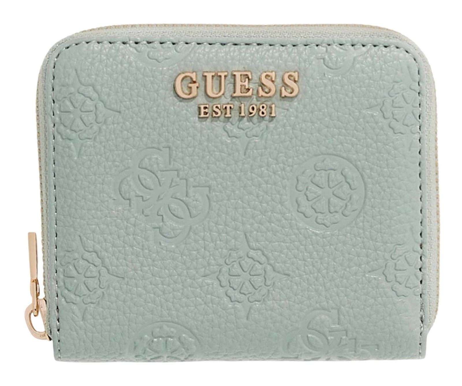 GUESS Cresidia II SLG Zip Around Wallet S Light Sage Logo