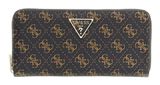 GUESS Laurel II SLG Large Zip Around Wallet Brown Logo GUESS Laurel II SLG Large Zip Around Wallet Brown Logo