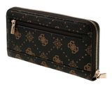 GUESS Carrie Logo Large Zip Around Wallet Espresso Logo GUESS Carrie Logo Large Zip Around Wallet Espresso Logo