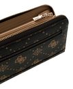 GUESS Carrie Logo Large Zip Around Wallet Espresso Logo GUESS Carrie Logo Large Zip Around Wallet Espresso Logo