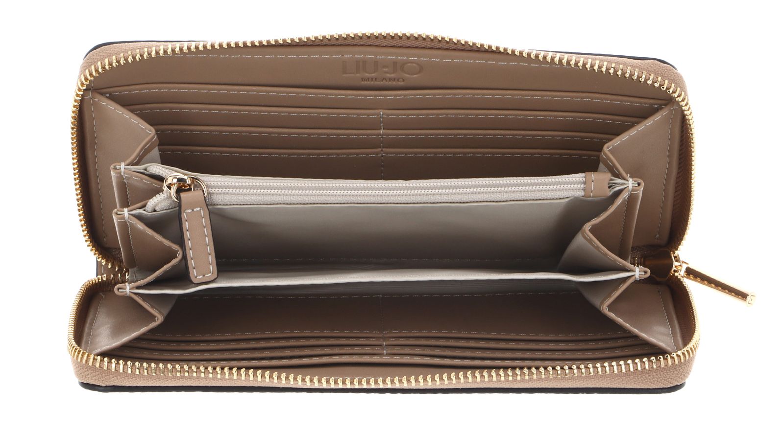LIU JO Caliwen Zip Around Wallet XL Testa moro / dk. Cipria LIU JO Caliwen Zip Around Wallet XL Testa moro / dk. Cipria