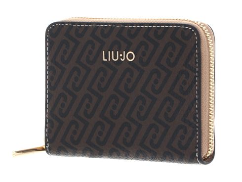 LIU JO Caliwen Zip Around Wallet M Testa moro / dk. Cipria