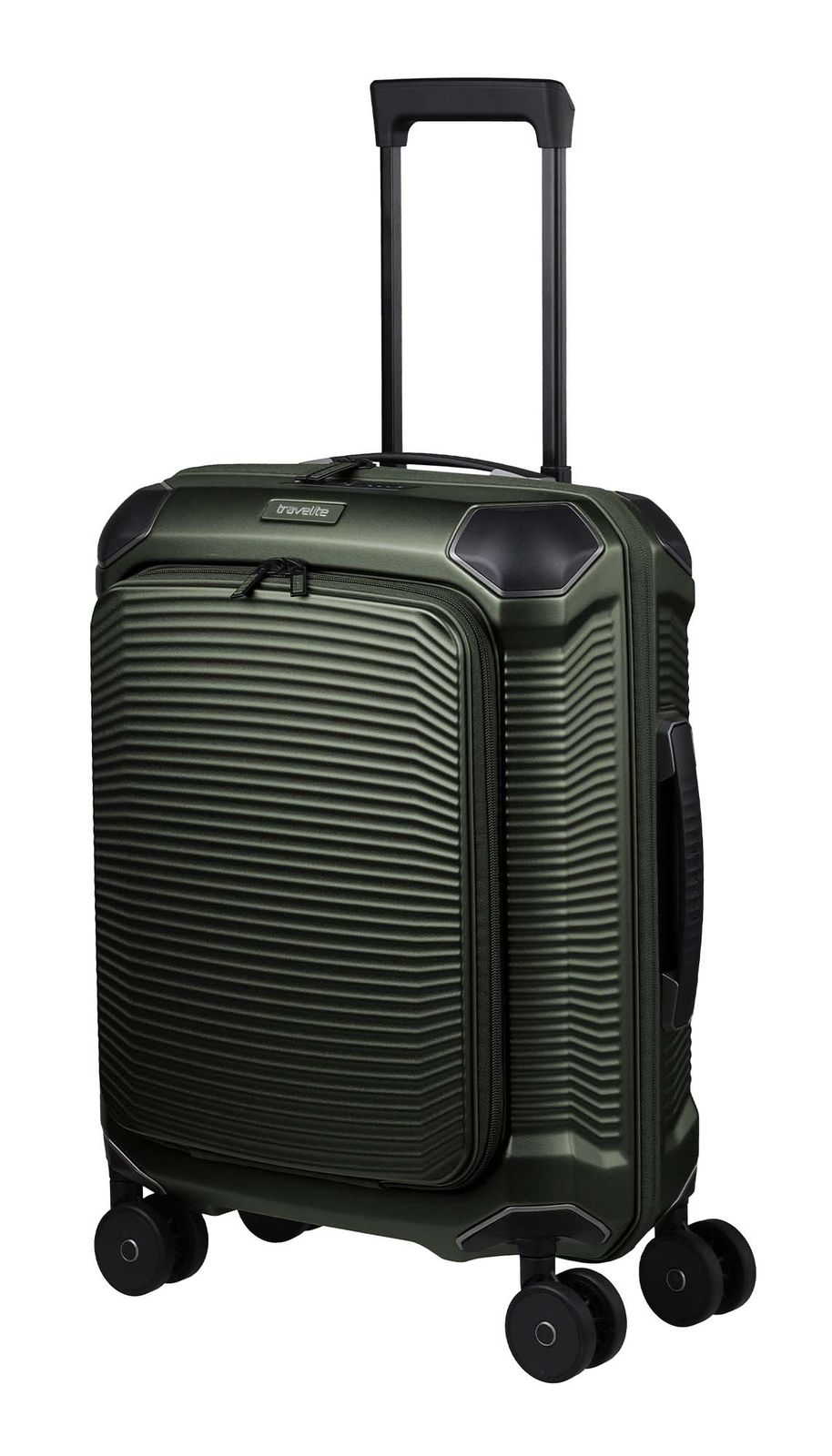 travelite Millennium 4W Trolley F. Pocket S+ Pine Green travelite Millennium 4W Trolley F. Pocket S+ Pine Green