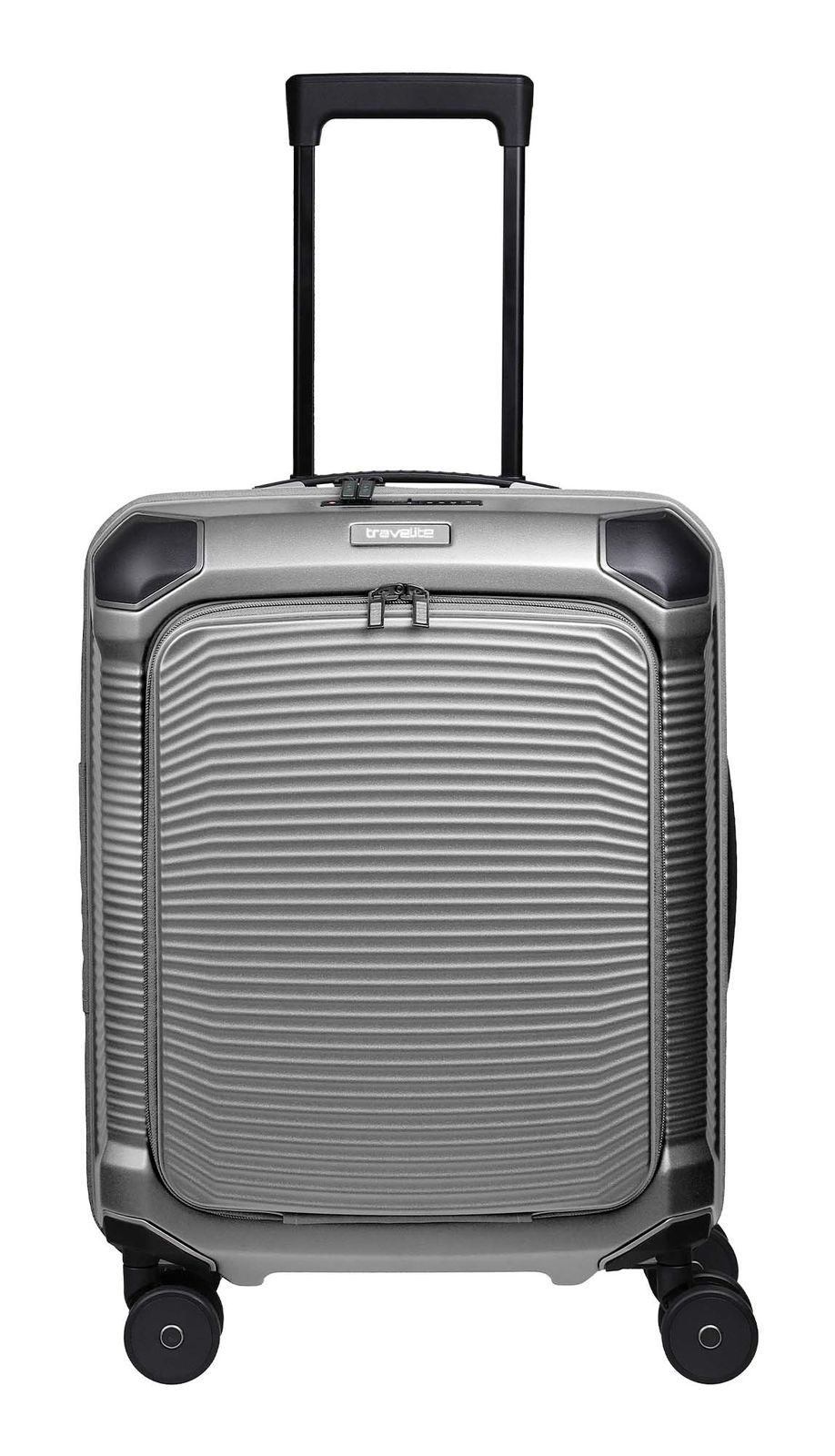 travelite Millennium 4W Trolley F. Pocket S+ Silver