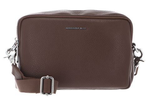 MANDARINA DUCK Mellow Leather Crossbody Camera Bag Milk Chocolate