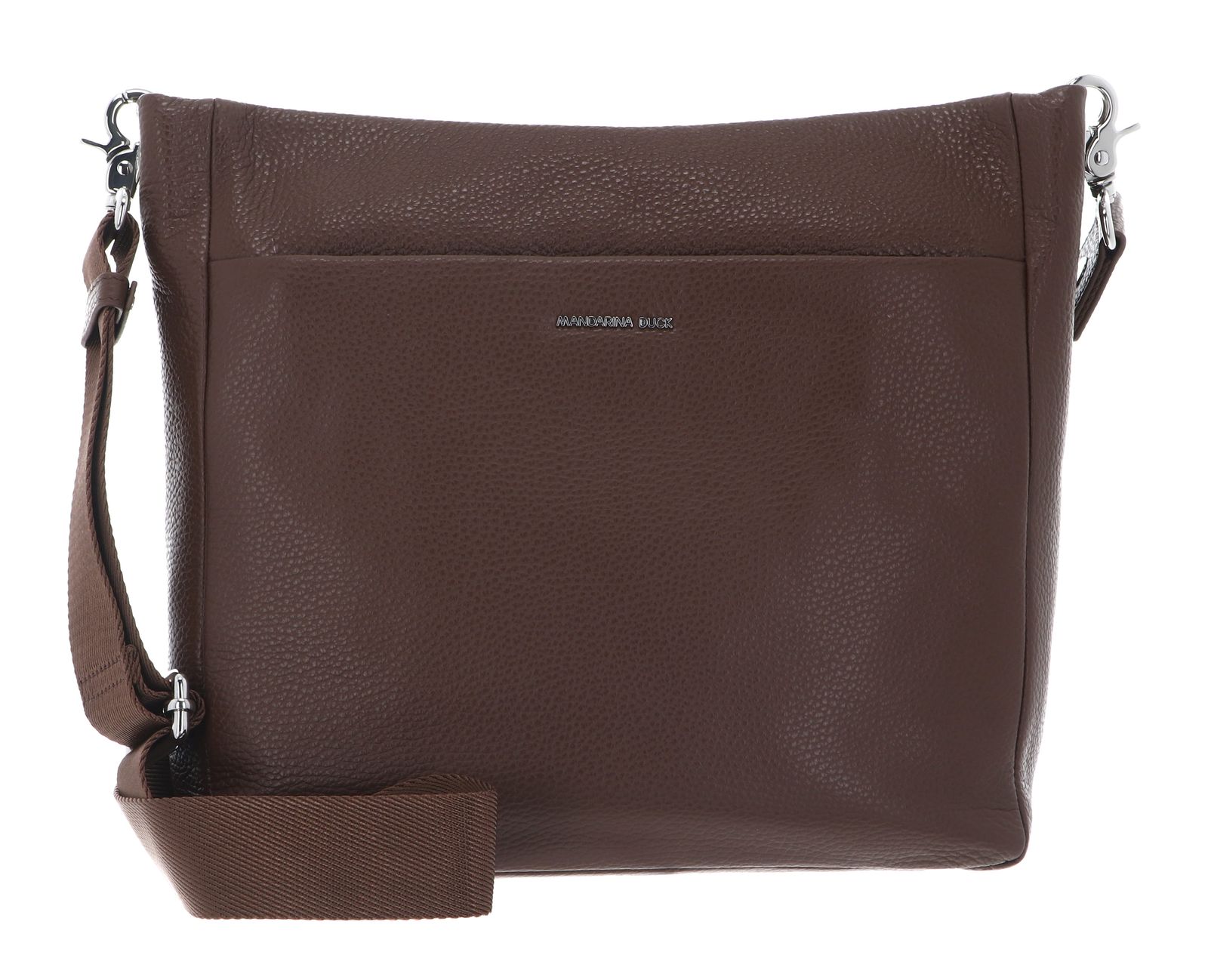 MANDARINA DUCK Mellow Leather Crossover Bag Milk Chocolate