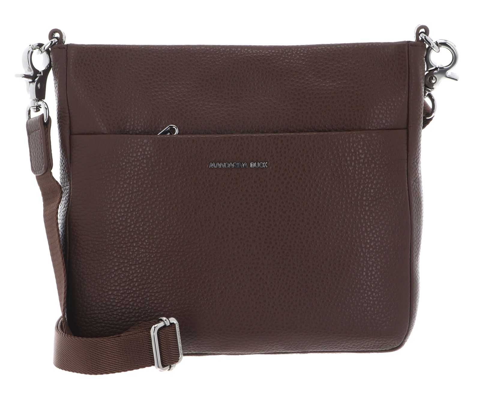 MANDARINA DUCK Mellow Leather Crossover Bag Milk Chocolate