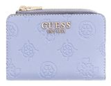 GUESS Laurel II SLG Zip Around Card Case Grey Blue Logo GUESS Laurel II SLG Zip Around Card Case Grey Blue Logo