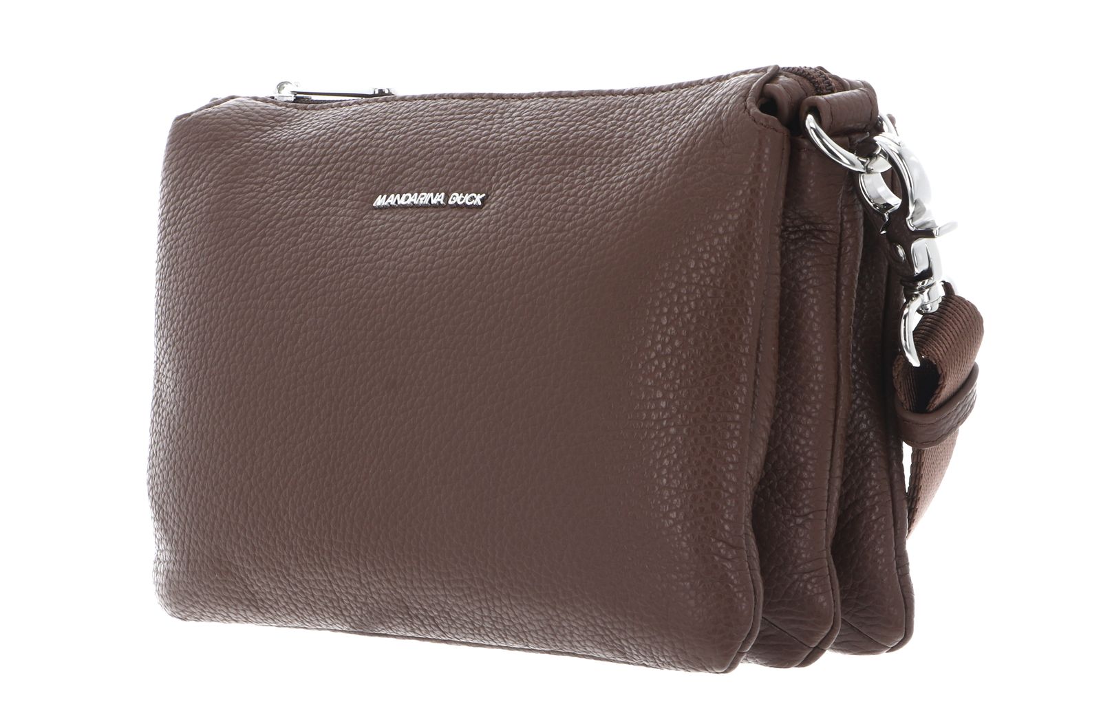 MANDARINA DUCK Mellow Leather Crossbody Bag Milk Chocolate MANDARINA DUCK Mellow Leather Crossbody Bag Milk Chocolate