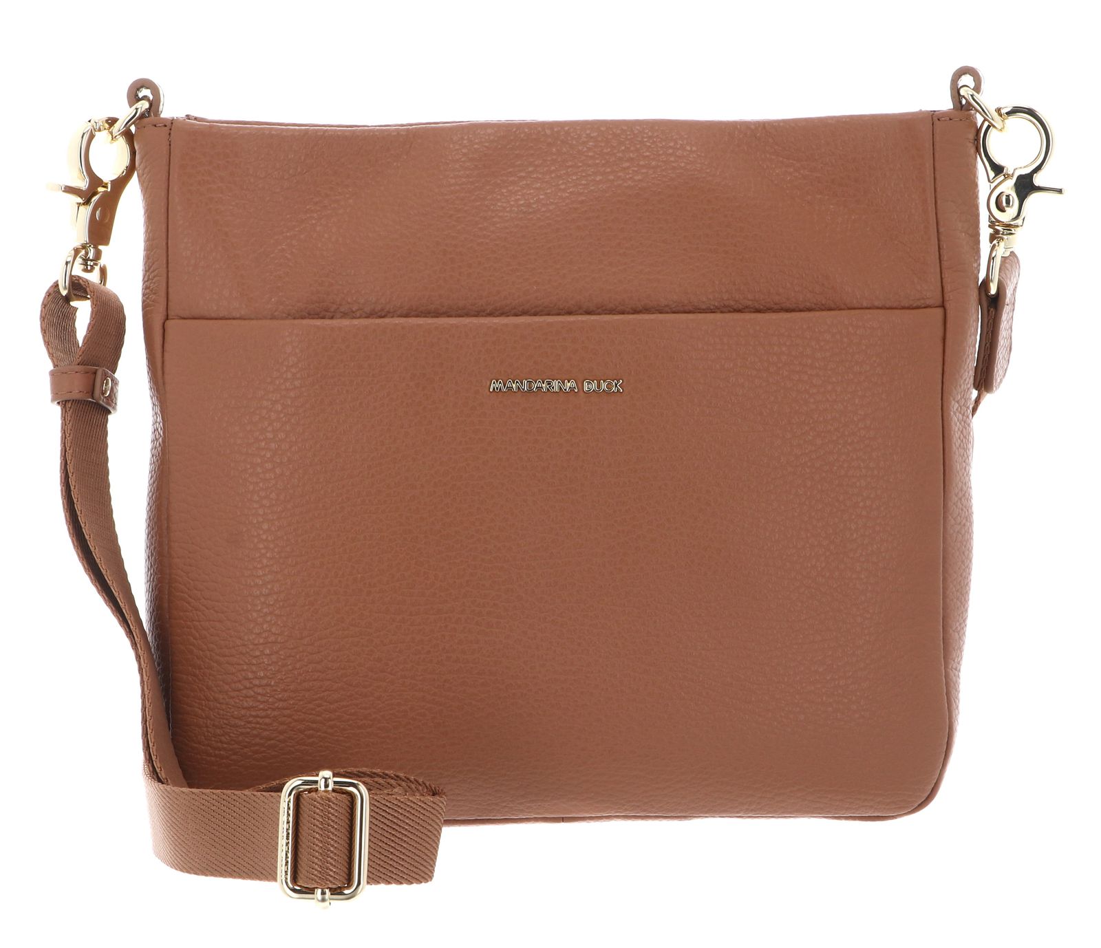 MANDARINA DUCK Mellow Leather Crossover Bag Pecan Nut