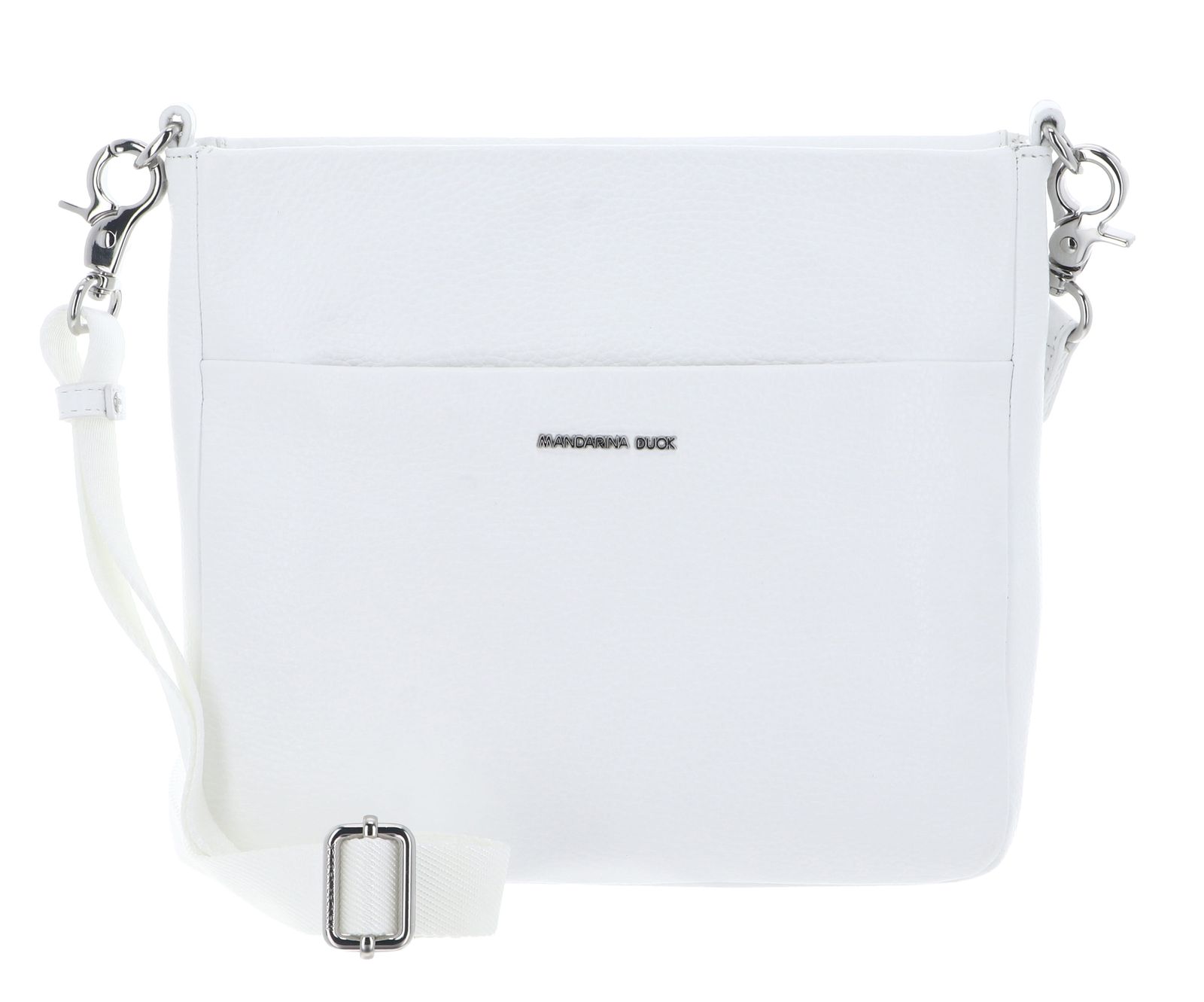 MANDARINA DUCK Mellow Leather Crossover Bag Blanc