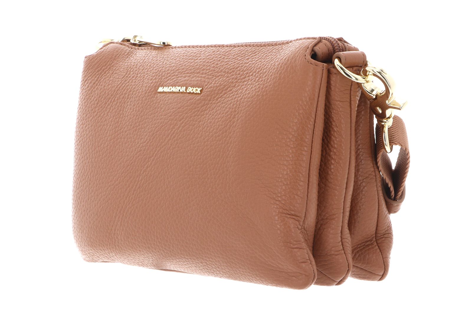MANDARINA DUCK Mellow Leather Crossbody Bag Pecan Nut MANDARINA DUCK Mellow Leather Crossbody Bag Pecan Nut