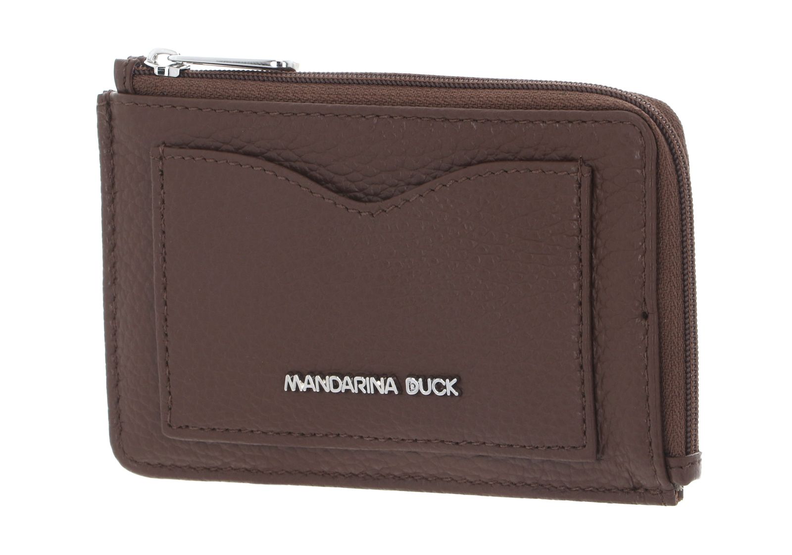 MANDARINA DUCK Mellow Leather Credit Card Holder Milk Chocolate