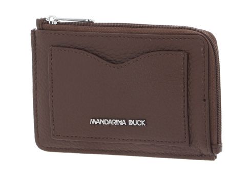 MANDARINA DUCK Mellow Leather Credit Card Holder Milk Chocolate