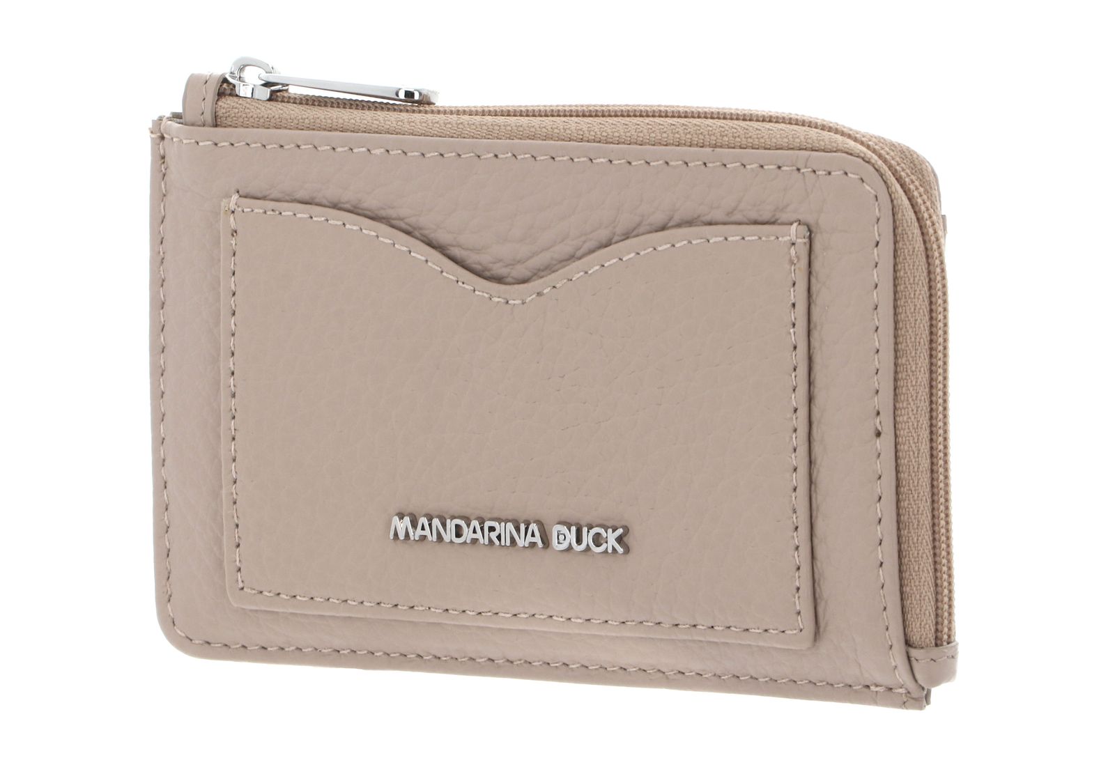 MANDARINA DUCK Mellow Leather Credit Card Holder Warm Taupe