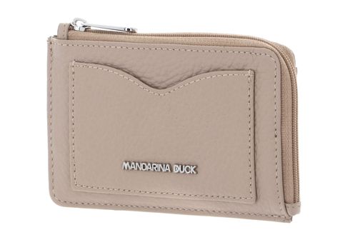 MANDARINA DUCK Mellow Leather Credit Card Holder Warm Taupe