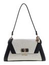 GUESS Karnilla Flap Shoulder Bag Natural / Black GUESS Karnilla Flap Shoulder Bag Natural / Black