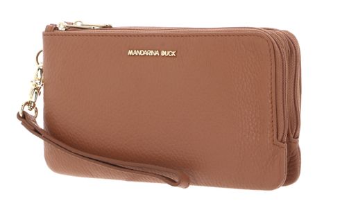 MANDARINA DUCK Mellow Leather Pouch Pecan Nut