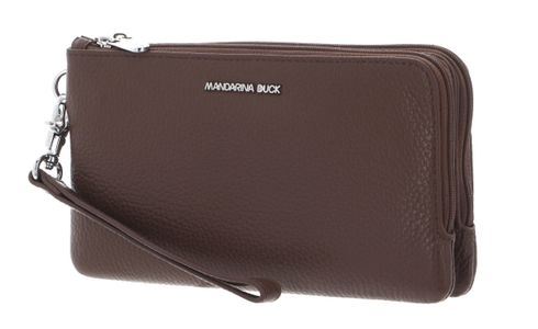 MANDARINA DUCK Mellow Leather Pouch Milk Chocolate
