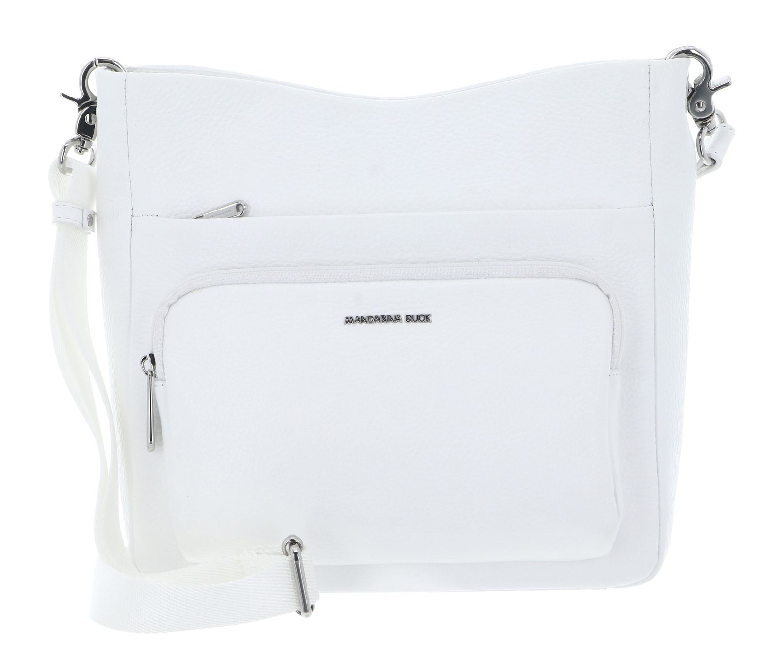 MANDARINA DUCK Mellow Leather Crossover Bag Blanc