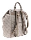 GUESS Manhattan II Flap Backpack Dark Taupe Logo