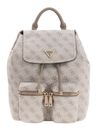 GUESS Manhattan II Flap Backpack Dark Taupe Logo