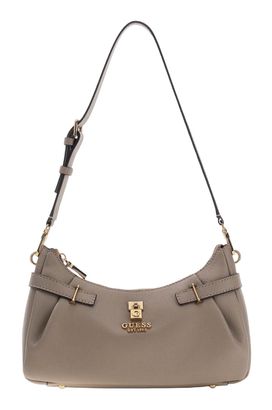 GUESS Yesba Shoulder Bag Dark Taupe