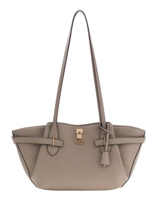 GUESS Yesba Girlfriend Shoulder Satchel Bag Dark Taupe