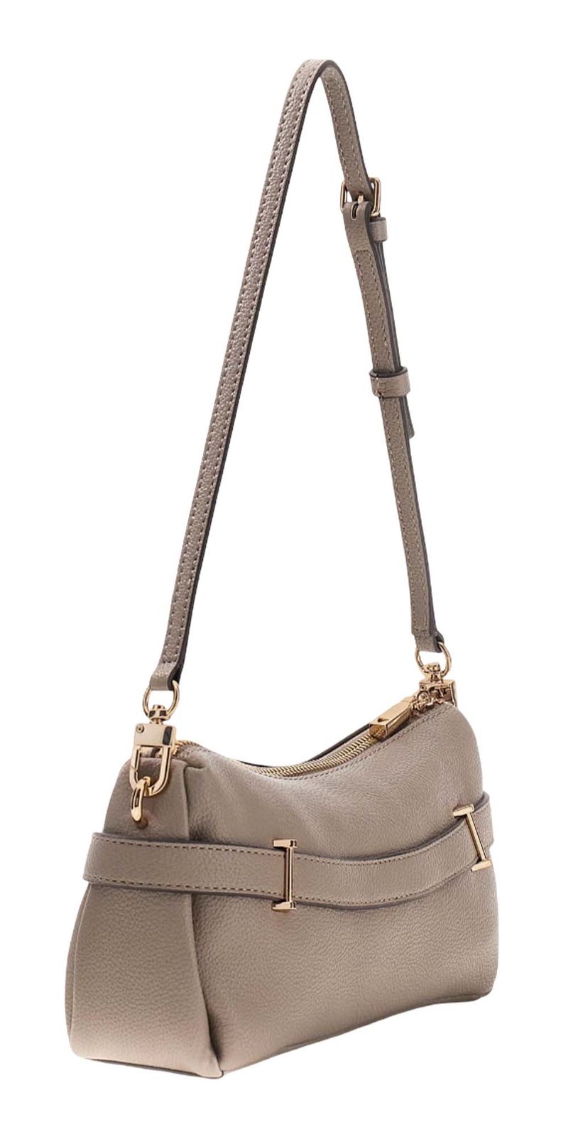 GUESS Yesba Mini Top Zip Bag Dark Taupe GUESS Yesba Mini Top Zip Bag Dark Taupe