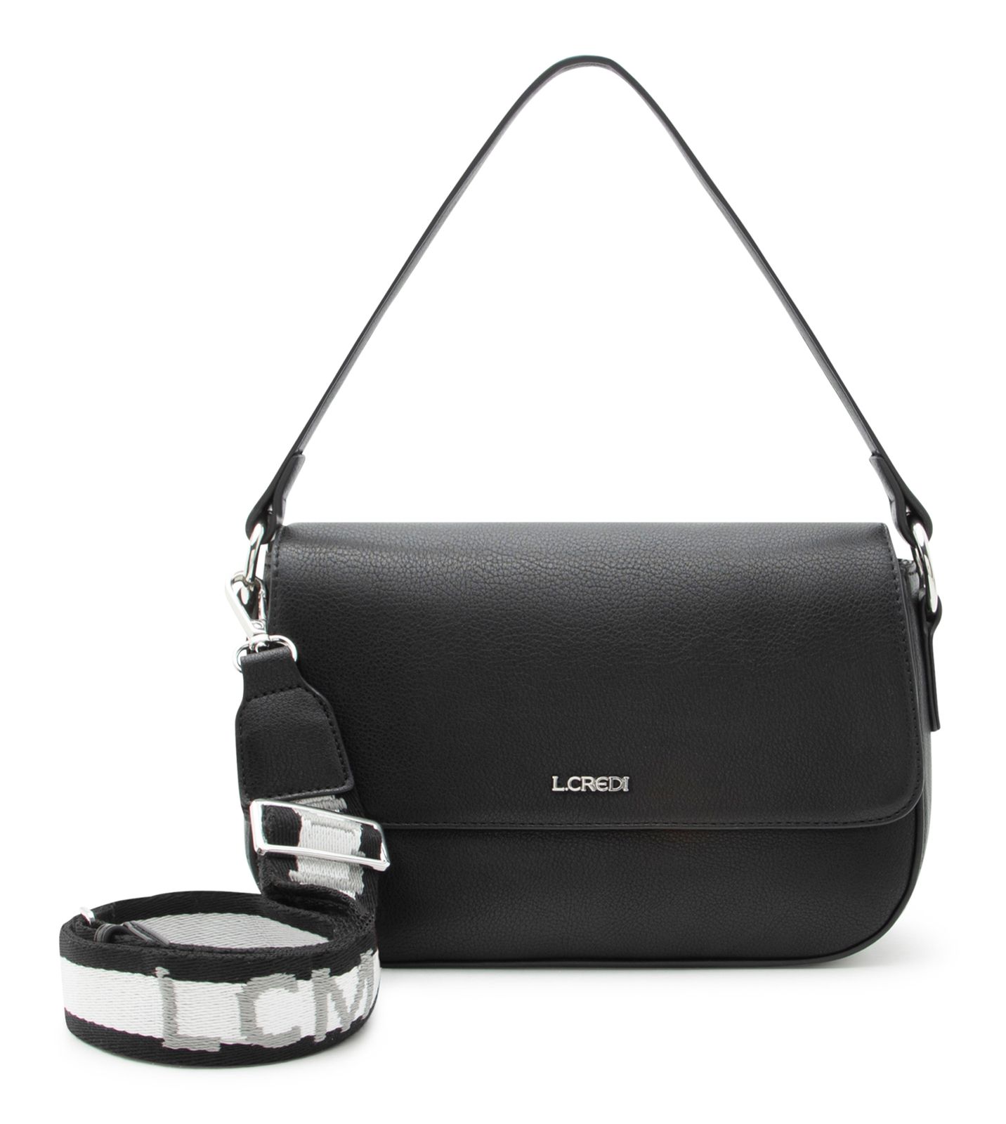 L.CREDI Ruby Flapbag Black