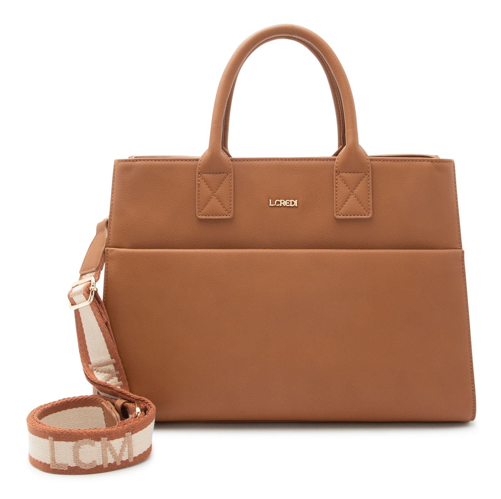L.CREDI Ruby Handbag Cognac