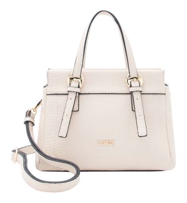 L.CREDI Ramira Mini Handbag White Sand