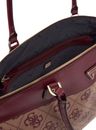GUESS Travel Deluxe Dome Tote Burgundy Logo GUESS Travel Deluxe Dome Tote Burgundy Logo
