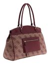 GUESS Travel Deluxe Dome Tote Burgundy Logo GUESS Travel Deluxe Dome Tote Burgundy Logo