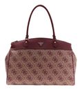 GUESS Travel Deluxe Dome Tote Burgundy Logo GUESS Travel Deluxe Dome Tote Burgundy Logo