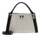 GUESS Karnilla Girlfriend Satchel Natural / Black GUESS Karnilla Girlfriend Satchel Natural / Black