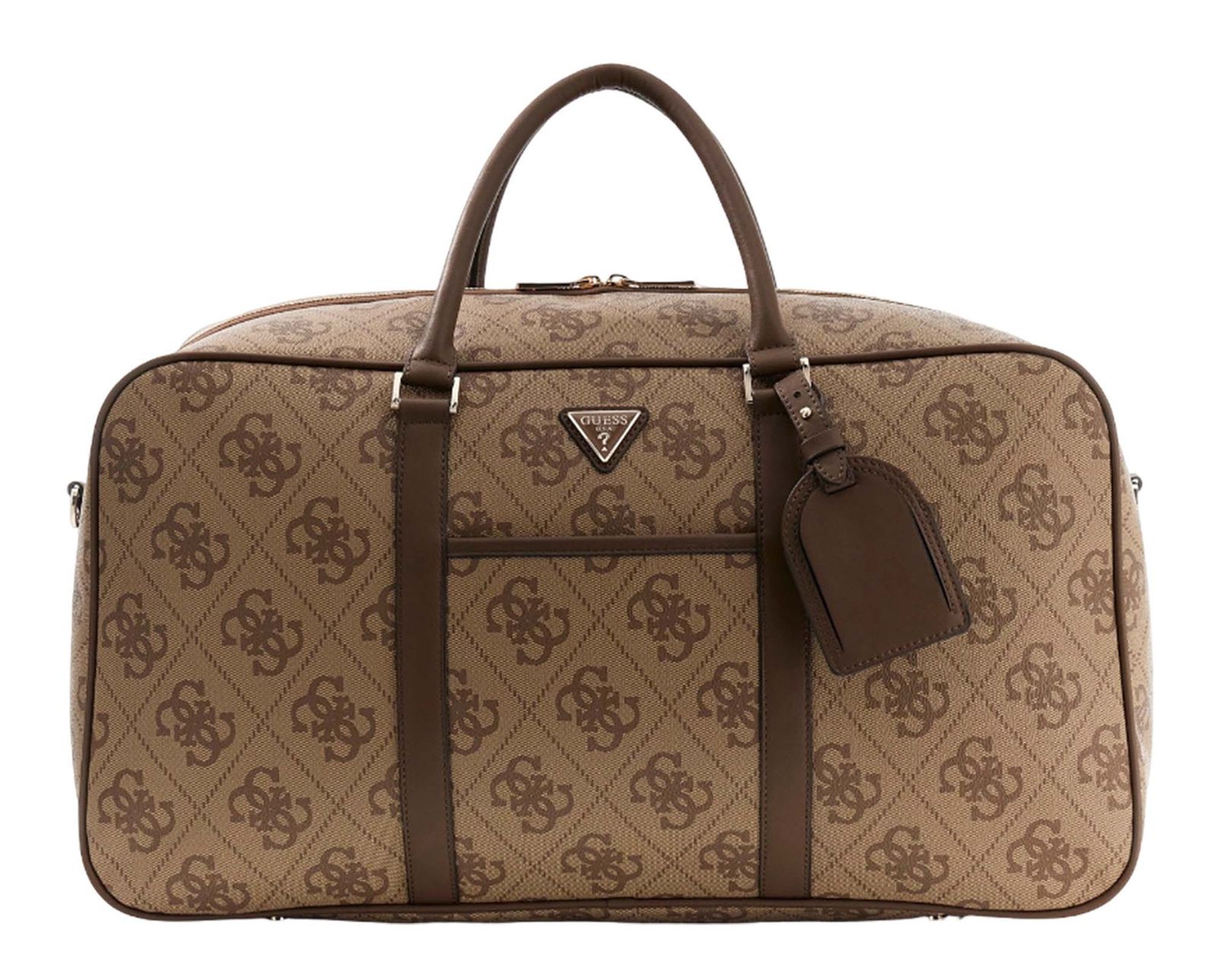 GUESS Weekender Duffle Bag Latte Logo / Brown