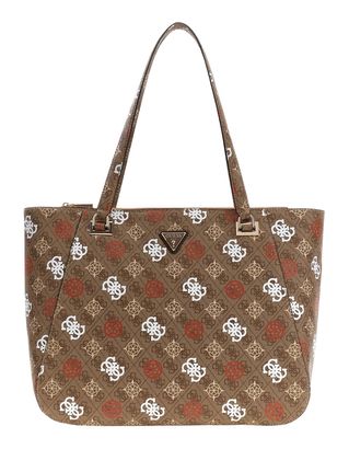 GUESS Eliette Logo Travel Tote Latte Logo / Ginger