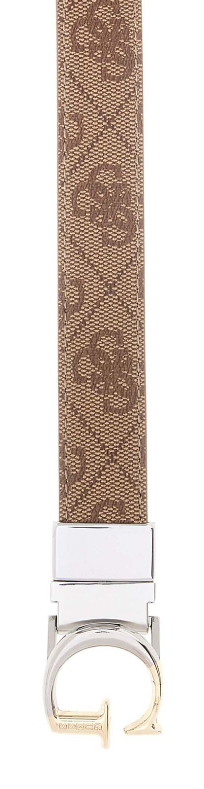 GUESS Adjustable & Reversible Pant Belt H25 W95 Latte Logo - shortenable GUESS Adjustable & Reversible Pant Belt H25 W95 Latte Logo - shortenable