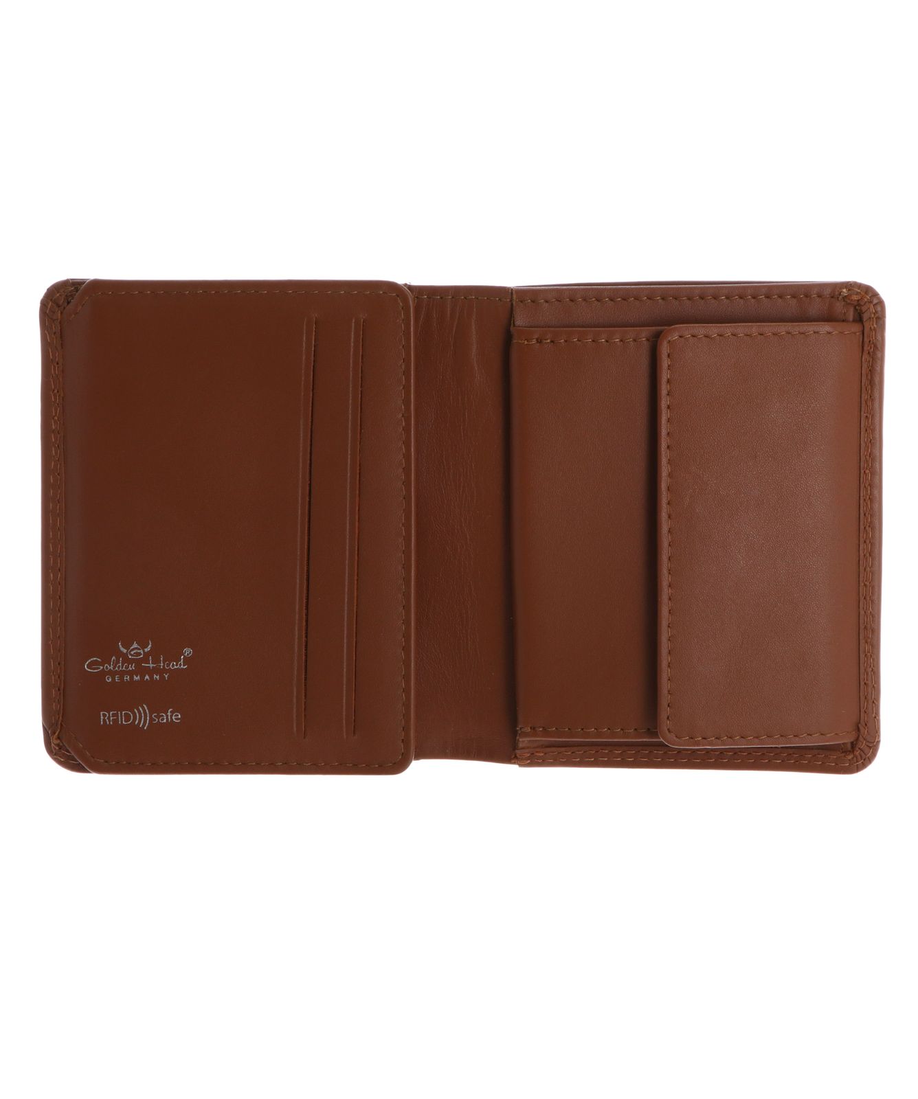 Golden Head Polo RFID Protect Kombischeintasche 1119 Cognac