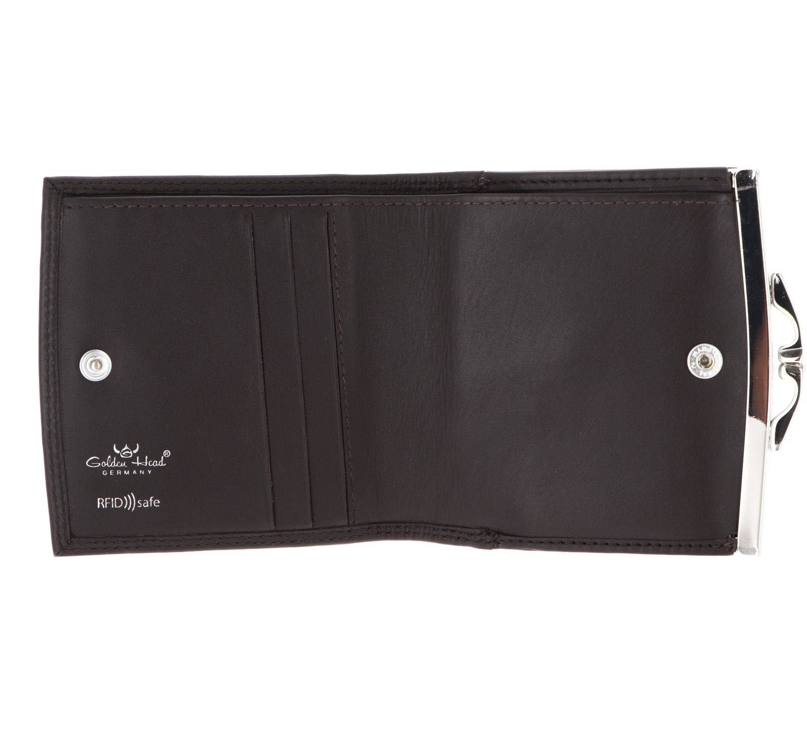 Golden Head Polo RFID Protect Bügelbörse 2049 Dunkelbraun Golden Head Polo RFID Protect Bügelbörse 2049 Dunkelbraun